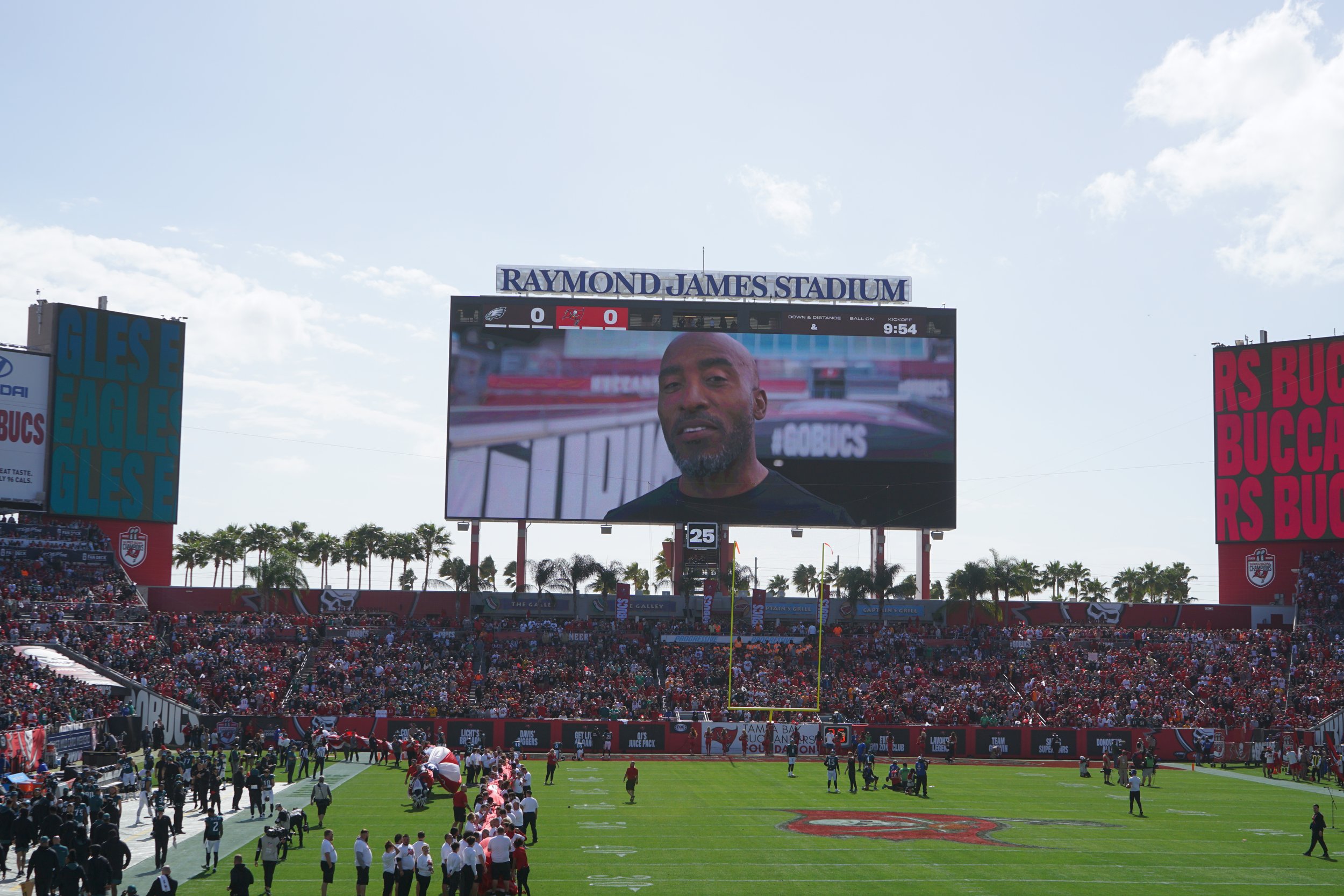  The former South end zone prior to the additional seating. 