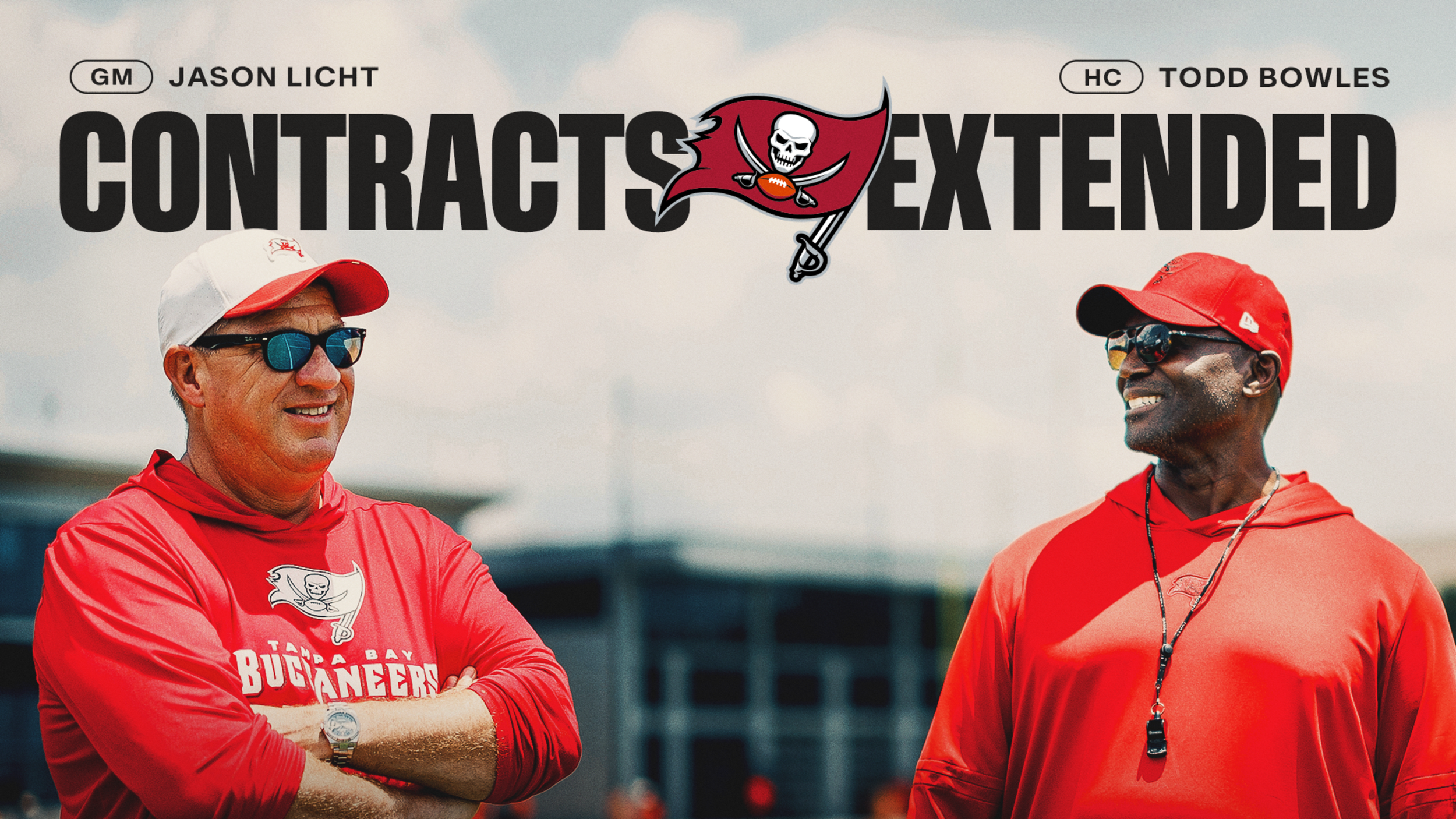  Tampa Bay Buccaneers officially announce contract extensions with Jason Licht and Todd Bowles 