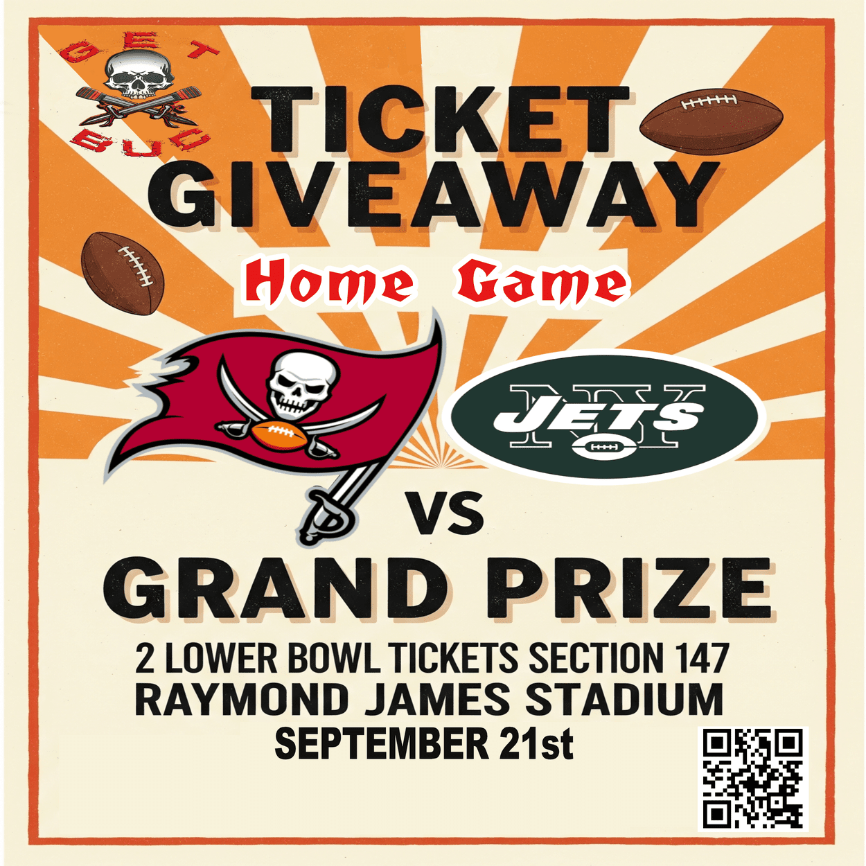 2025 Buccaneers Home Opener Giveaway